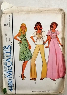 McCall's 4480 - Dress & Top - Sewing Pattern