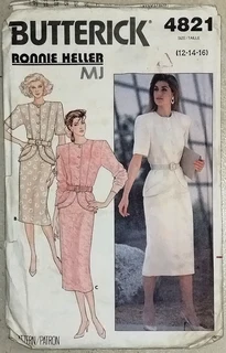 Butterick 4821 - Dress Suit - Sewing Pattern