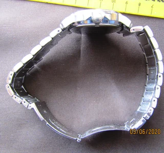 Citizen Eco Drive Day/Date Quartz Stainless Steel Mens Wrist Watch