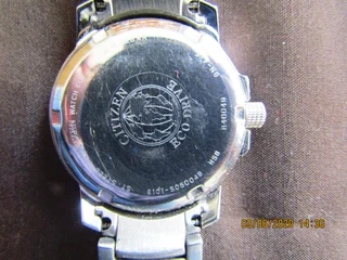 Citizen Eco Drive Day/Date Quartz Stainless Steel Mens Wrist Watch