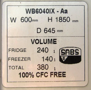 Whirlpool WB6040IX-Aa Refrigirator/Freezer - needs attention!
