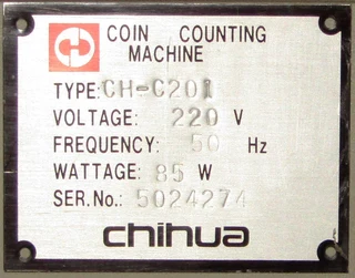 CH-C201 Coin Counter - for spares or repairs only!