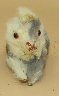 Handmade Toy Rabbit - wood &amp; pelt