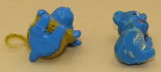 Baby Bear &amp; Happy Dog Plastic Figurine