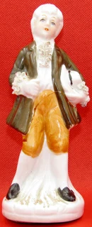 Boy with Hat Porcelain Figurine - flawed