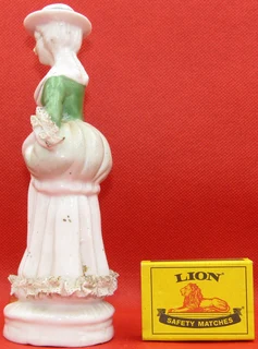Lady with Hat and Umbrella Porcelain Figurine