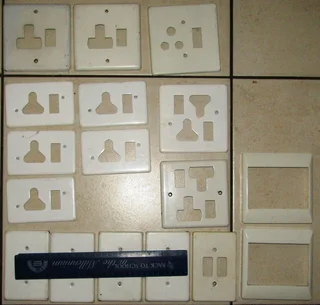 Assorted Light Switch and Plug Cover Plates and Light Switches - 26pcs used