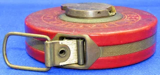 Vintage MASSI Surveyors Measuring Tape Reel