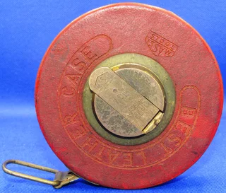 Vintage MASSI Surveyors Measuring Tape Reel