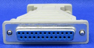 Molded AT Adapter, High Profile, DB25 Female / DB9 Male