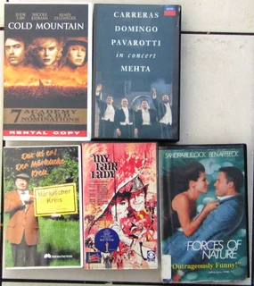 VHS Tapes - 5 Titles