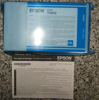 Epson T6032 220ml Cyan Ink Cartridge C13T603200