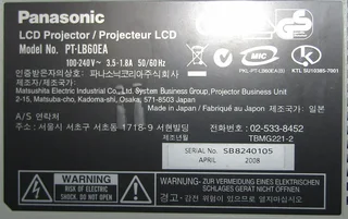 Panasonic PT-LB60EA LCD Projector