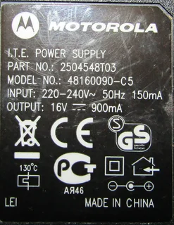 Power Supply - 16VDC 900mA Motorola 48160090-C5