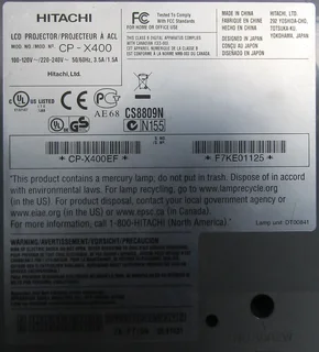 Hitachi CP-X400 LCD Projector