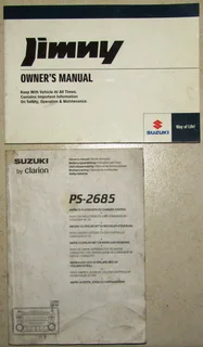 Suzuki Jimny Owners Manual - 2008 Edition