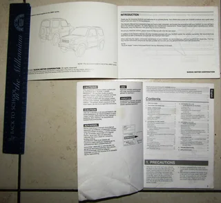 Suzuki Jimny Owners Manual - 2008 Edition