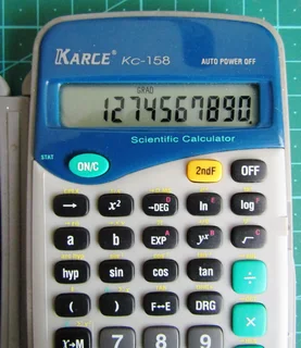 Karce KC-158 Scientific Calculator - Slimline with Cover & Constant Table