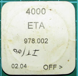 ETA 978.002 Watch Movement
