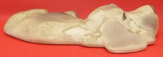 Clay Dog lying down - for your book shelf