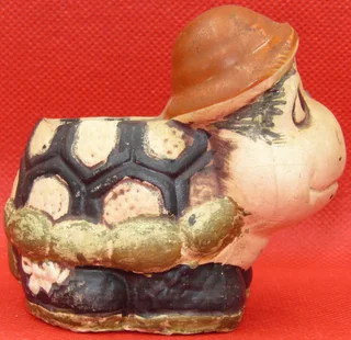 Vintage Ceramic Tortoise with Planter