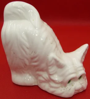 Cat Porcelain Book End