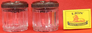 Miniature Glass Jars x 2
