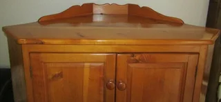 Solid Wood Corner Unit - Oregon Stain