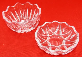 Glass Scatter Bowls for little nick knack's x 2