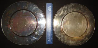 Silver Platter - Round d&#61;33cm set of 2