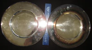 Silver Platter - Round d&#61;33cm set of 2