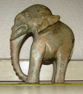 Hand Carved African Stone Elephant