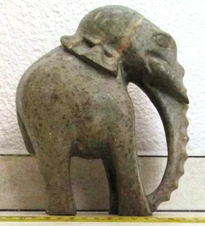 Hand Carved African Stone Elephant
