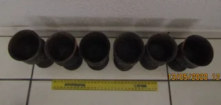 Hand Carved African Wine Goblets - Solid Wood