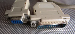 DB9F to DB25M Computer Cable