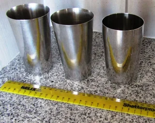 Stainless Steel Drinking Glass x 3