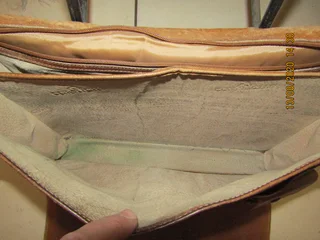 Genuine Leather Multi-Compartment Lockable Brief Case