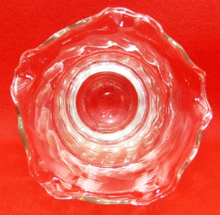 20cm Clear Glass Vase