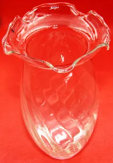 20cm Clear Glass Vase