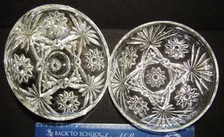 Crystal Glass Candy Bowl and Lid - d&#61;18cm