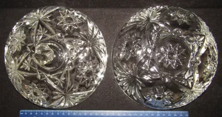 Crystal Glass Candy Bowl and Lid - d&#61;18cm