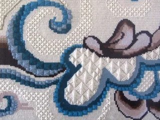 Abstract Modern Tapestry Mounted, Framed and behind Glass - w&#61;1300mm; h&#61;995mm