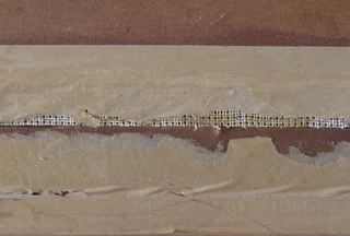 Abstract Modern Tapestry Mounted, Framed and behind Glass - w&#61;1300mm; h&#61;995mm