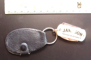 Jameson Irish Whiskey - Pocket-knife with Leather Key Ring Cover