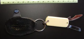 Jameson Irish Whiskey - Pocket-knife with Leather Key Ring Cover