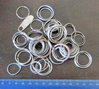 Assorted Keyrings - more than 50