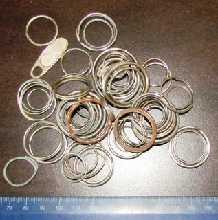 Assorted Keyrings - more than 50