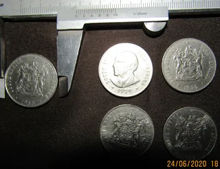 50c x 5 - various years