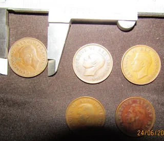 1/2d x 5 - various years