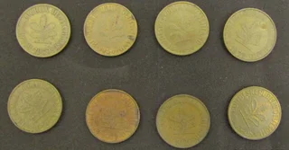 10 Pfennig x 8 - various years
